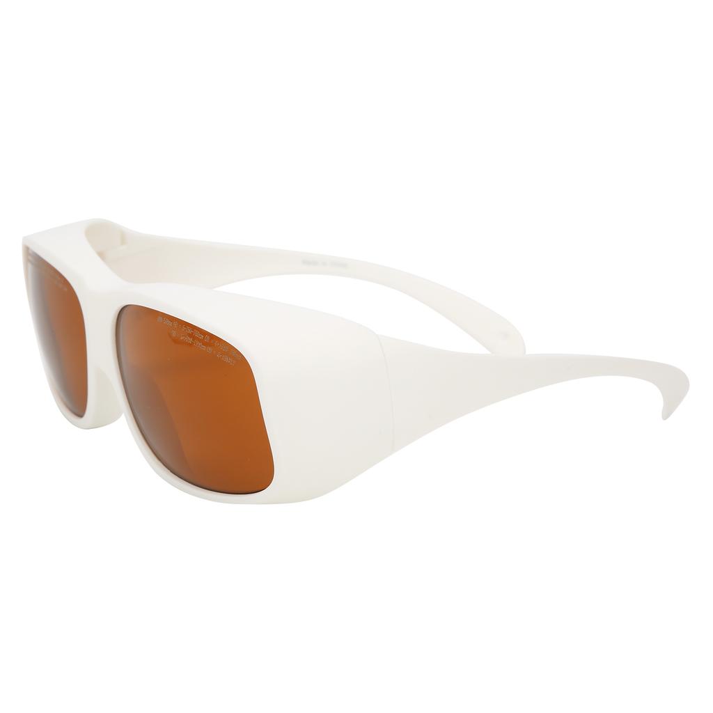 Safety Laser Glasses 532nm 1064nm Wavelength Protective Goggles Wearproof for Eye Protection(White )