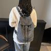 Large Capacity Backpack Women's Travel Backpack Denim Backpack