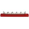 Power Distribution Block M6 Screw 6 Terminal Bus Bar   12V‑48V 150A for Automobile Boat