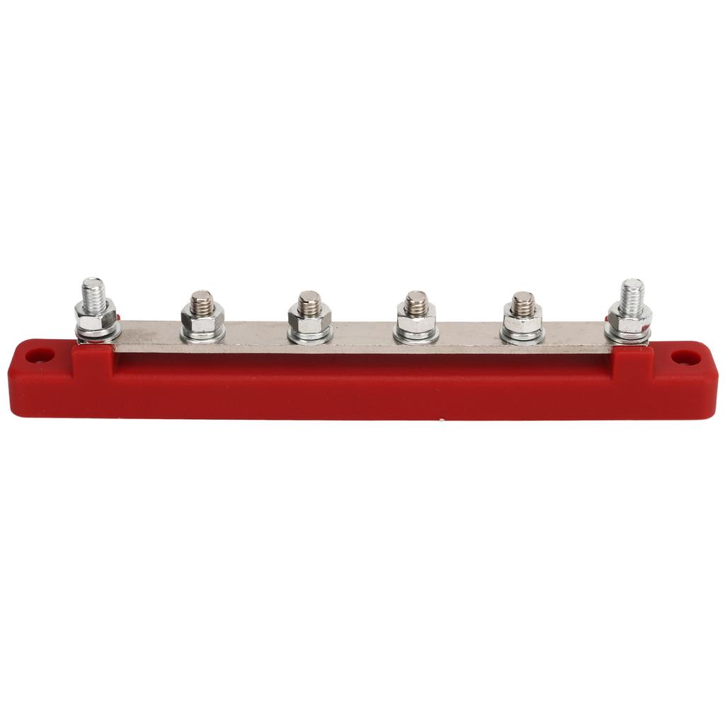 Power Distribution Block M6 Screw 6 Terminal Bus Bar 12V‑48V 150A for Automobile Boat