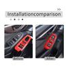 Red Carbon Fiber Window Lift Switch Button Trim Frame For Subaru WRX -23