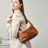 Autumn and Winter First-layer Vegetable Tanned Cowhide Messenger Bag, Commuting Versatile Leather High-end Shoulder Armpit Bag