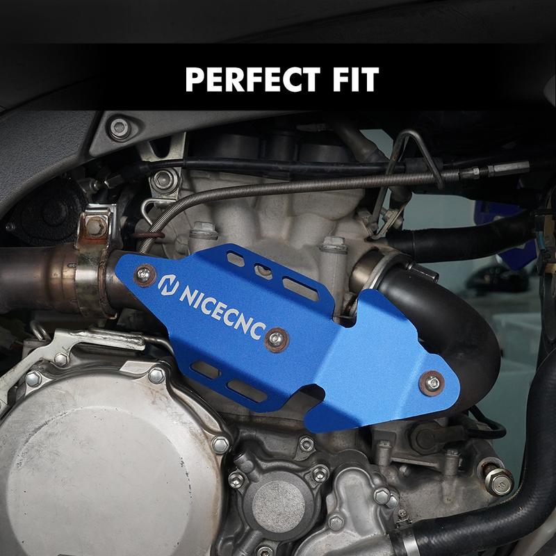 NiceCNC ATV Exhaust Muffler Mid Pipe Heat Shield Protector Guard Cover for Yamaha YFZ450R YFZ 450R 450 R Aluminum Accessories