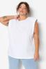 Женская стильная белая трикотажная футболка с мягкой подкладкой больших размеров, белая, более устойчивая