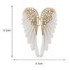 Классическая брошь с крыльями ангела со стразами, сверкающие ювелирные изделия, подарок, дизайнерские броши с перьями