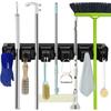 1pc Wall Mount Heavy Duty Mop and Broom Holder - Garage and Laundry Room Storage Rack Bathroom Accessories Kitchen Storage
