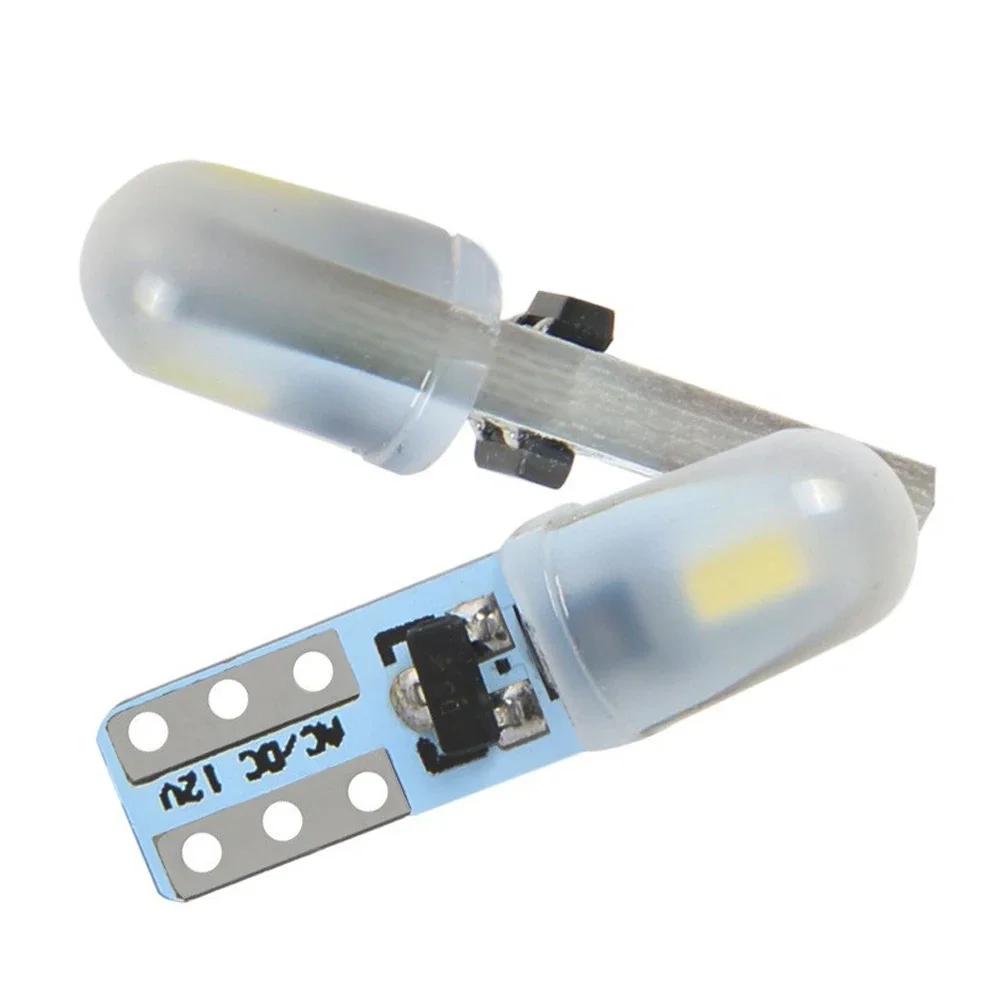 5/10 шт. Светодиодная автомобильная лампа T5 W3W W1.2W Индикатор Приборная панель Клиновая лампа Автомобильный сигнальный свет 12 В Поддерживается дропшиппинг