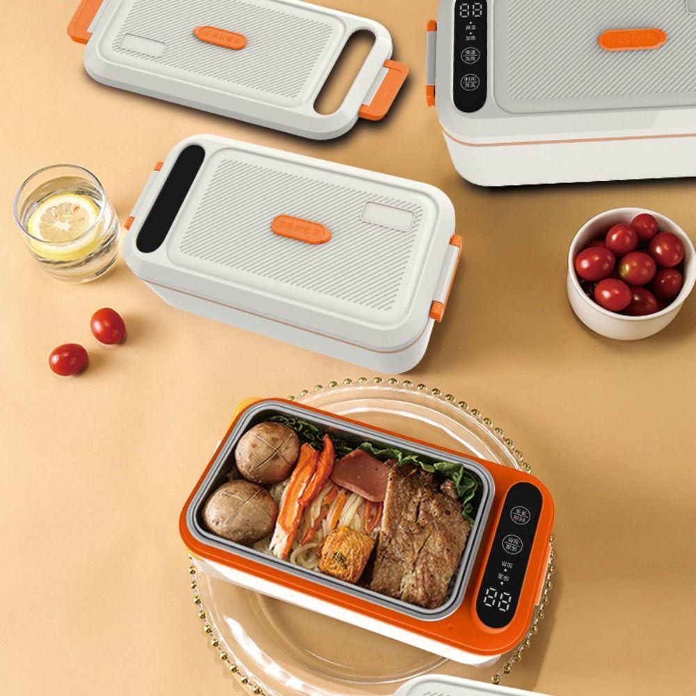 Rechargeable Wireless Heating Food Container Portable Leakproof Thermal Box Office Workers