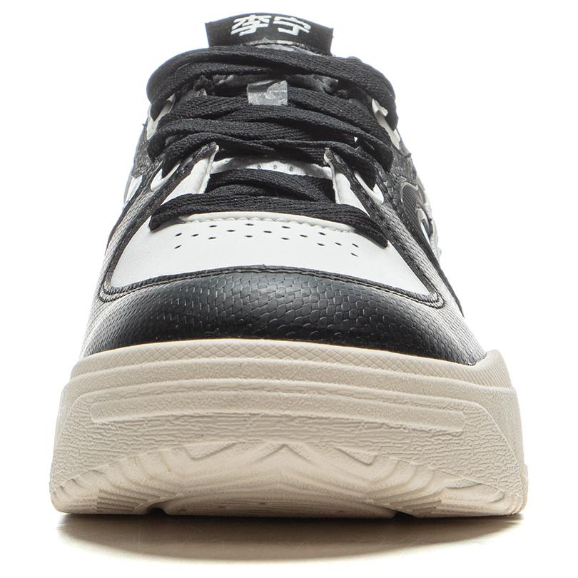 Li-Ning Удобные классические нескользящие дышащие низкие кроссовки для скейтбординга мужские кроссовки черные белые AGCU581-3