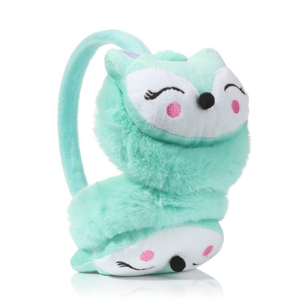 Men Women Adjustable Cartoon Fox Plush Thick Warm Earmuffs Ear Protection Ear Cover Ear Warmers