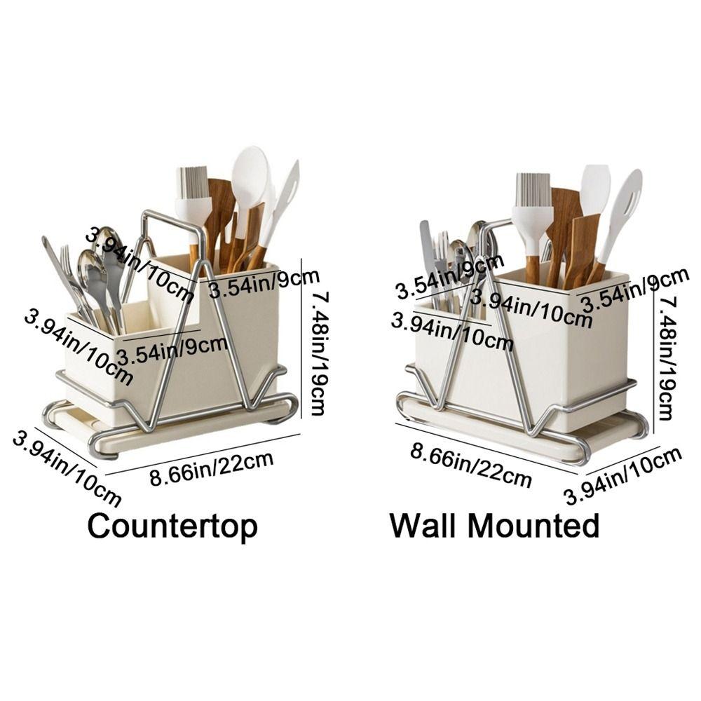 Коробка для хранения палочек из нержавеющей стали, настольный держатель для посуды, органайзер для столовых приборов для дома
