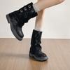 Элегантные женские ботильоны на плоской подошве Новая зимняя модная обувь 2025 Тренд Повседневные зимние ботинки Бренд Вечеринка Женские кроссовки Пряжка Ботас