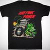 Эд Рот Rat Fink Черная футболка с коротким рукавом Power Все размеры Унисекс Унисекс Футболка