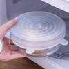6 шт./набор Многоразовая крышка для хранения свежести продуктов Кухонные гаджеты Нескользящая крышка для миски Растягивающаяся крышка для микроволновой печи