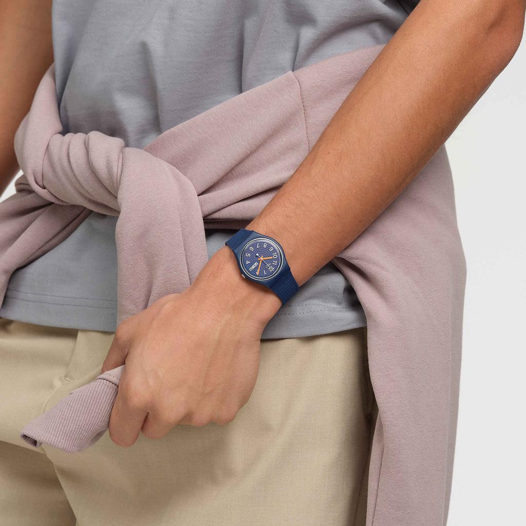 Swatch Унисекс синие часы SO28I700 SO28I700