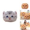 Plush Alien Cat Pillow Available In Gray Folded Ear Cat And Yellow Folded Ear Cat