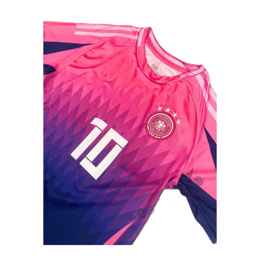 Germany Euro 2024 Musial Pink Children's Football Jersey (jersey-short-socks) 3-set Set