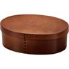 Tatsumiya Bento Box, Lacquered Bentwood Bento Box, Single Tier, Made In Japan, Large, Light Brown