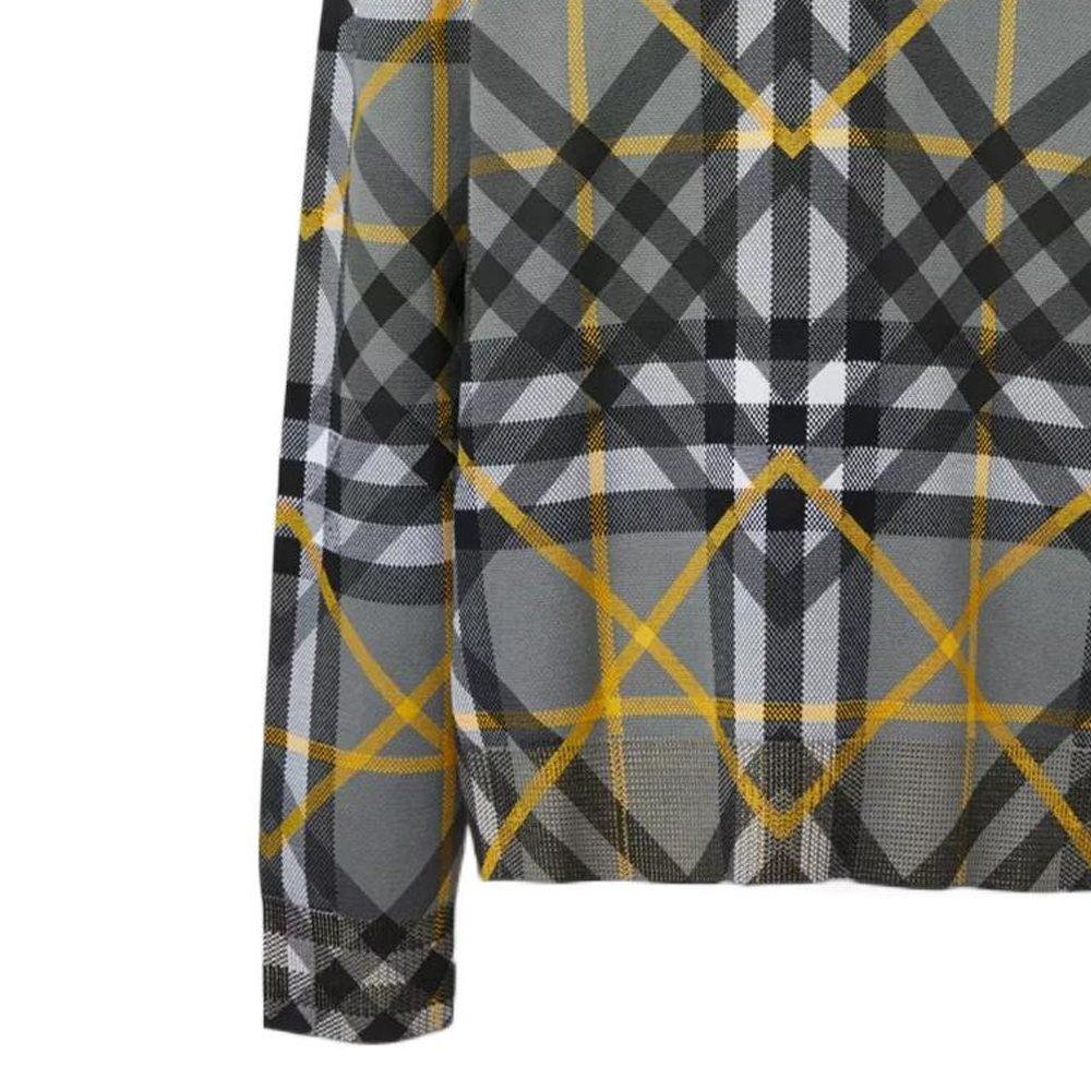 Burberry Мужской многослойный клетчатый хлопковый жаккардовый джемпер 80651761