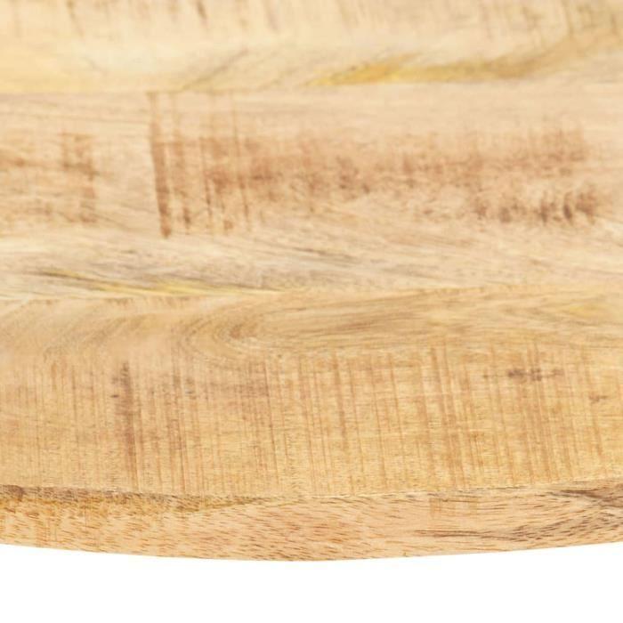 Table Top Solid Mango Wood Round 15-16 Mm 60 Cm