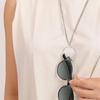 [R-days Daikanyama] Metal Ring & Stainless Steel Cord Necklace, Glass Holder, Glasses Holder, Sunglasses Holder, Neck Hanging, Glasses Accessories,