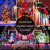 5M 50LED C6 Bulbs String Lights Battery Operated Strawberry Christmas Fairy Garland Light Xmas Tree New Year Decor 8modes Timer