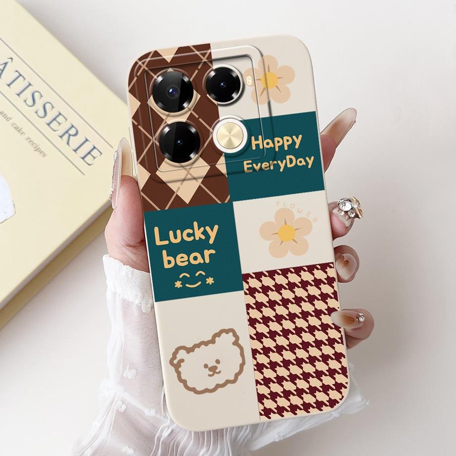 Для Infinix Note 40 Pro Plus Чехлы Чехол Роскошный Жидкий Силикон Мягкий Чехол для Телефона Для Infinix Note 40 Pro 4G 5G capa Женский Стиль