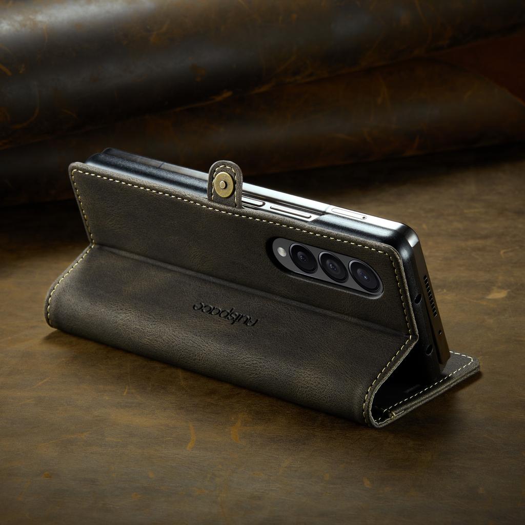 Anti -Shock Full Body Leather Case For Samsung Galaxy Z Fold 4 Fold5 Fold4 Fold 5 5g Zfold4 Zfold5 Card Holder Cell Phone Cover