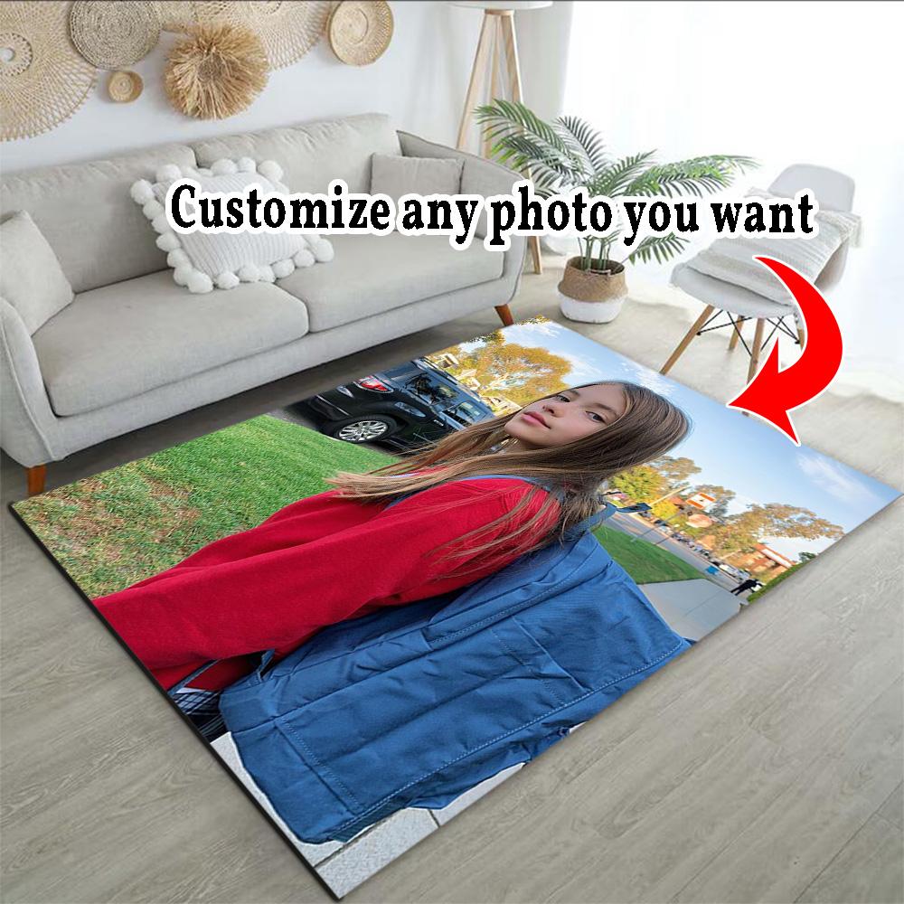 Customize Photo Customize Your photo Area Rug Design for Dormitory Dining Room Foyer Hallway Anti-slip Rug Decorate Offices