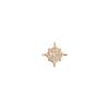 Mezmic Fairy Square Flower 14K Cognac Diamond Piercing