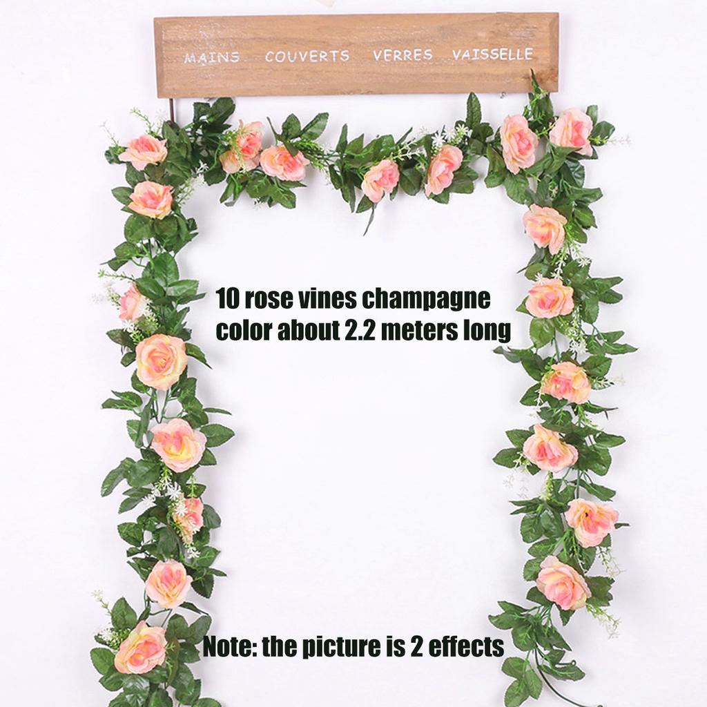 1 шт 2.2 м искусственный белый цветок поддельные подвесные искусственные виноградные растения листья искусственные гирлянды цветы свадебное украшение