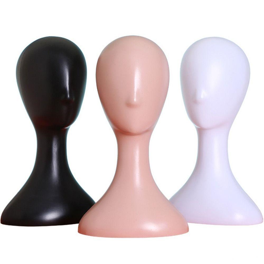 Wide Display Stand Glasses Hat Head Model Display Stand Plastic Mannequin Women's Model Wig Holder