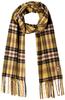 Mackintosh Philosophy MOONBAT Cashmere Wave Tartan Check with Buckingham Bear Product Approximately 30cm X 180cm 100% Scarf, Patch, Women's Gift,
