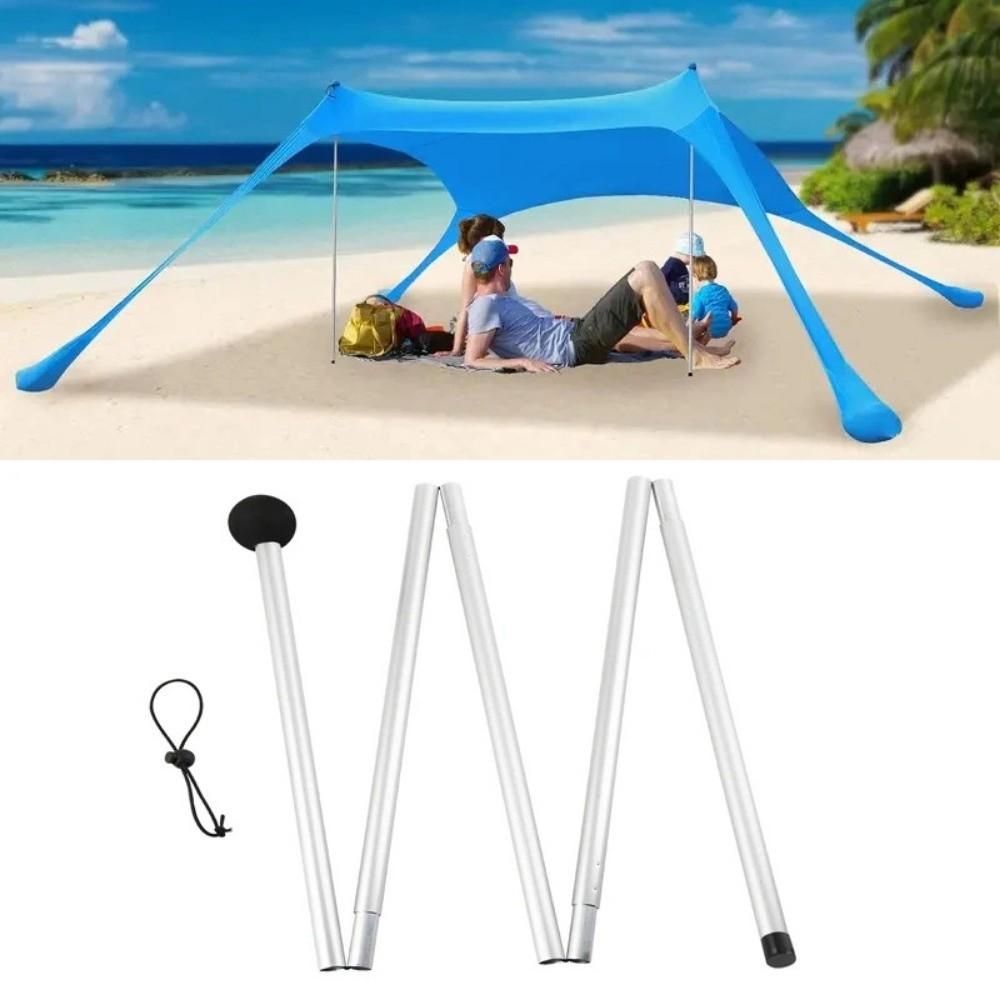 1.6/2M Beach Canopy Tent Pole Aluminum Alloy Shelter Tarp Pole For Camping Party