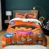 3-Pcs Classic Bedding Set Dora the Explorer Lightweight Duvet Cover Set Soft Quilt Cover All-Season Room Decor for Kids