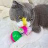 Cat Interactive Ball Cat Toy with Fake Feathered Mouse Automatic Toy Ball for Cats And Dogs Indoor Exercise Entertainment