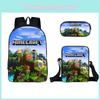 Minecraft Cartoon Game Character Printed Children Large Capacity Backpack