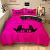 Jul C'Est Pas Des Lol Pattern Bedding Quilt Set Quilt Cover Pillowcase Home Birthday Gift(1 * duvet cover + 2 * pillowcase, without core)