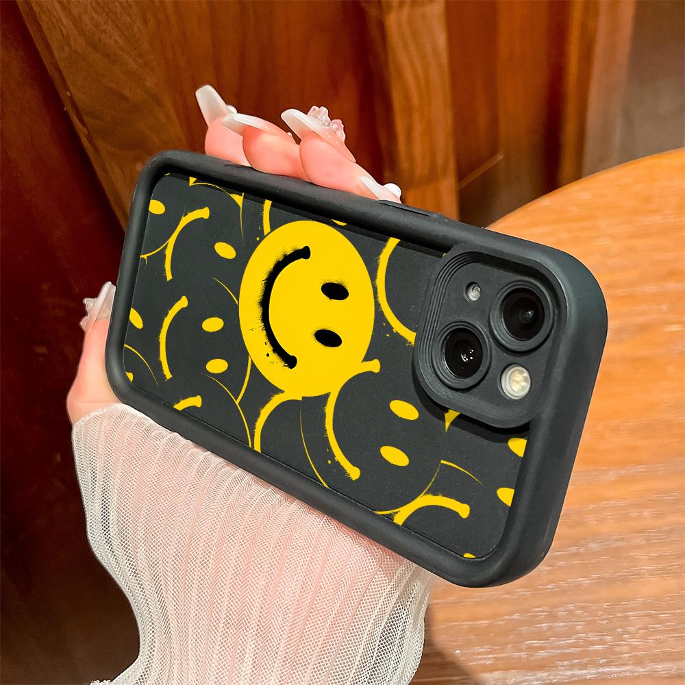 Мягкие силиконовые квадратные лестницы с мультяшным узором, полное покрытие, защита камеры, противоударный чехол для Huawei Honor Xiaomi Redmi Samsung