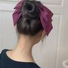 1 шт. большой бант атласные банты для волос сплошной розовый черный шпилька для волос прочная заколка для волос аксессуары для волос