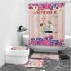 Mother's Day Digital Printed Shower Curtain Bathroom Blocking Waterproof Curtain