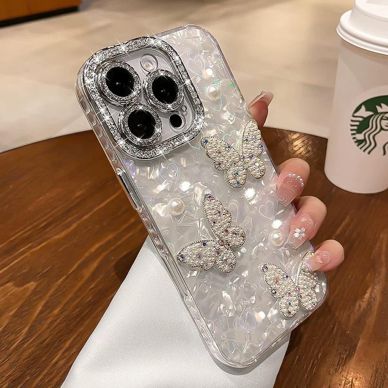Чехол с узором «Ракушка» для IPhone 11, Apple 17 Pro Max, Жемчужный бант 13 мм, 12/15 мм Pro