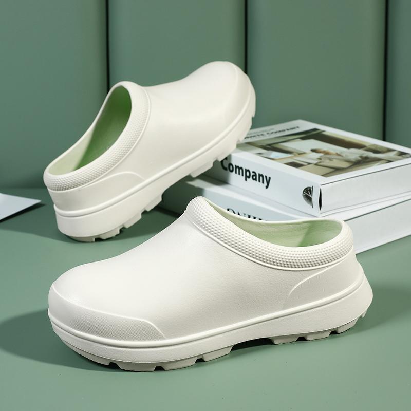 Kitchen Shoes Men Garden Clogs Outdoor Casual Waterproof Rain Non Slip Restaurant Work Oil Proof Chef Shoe