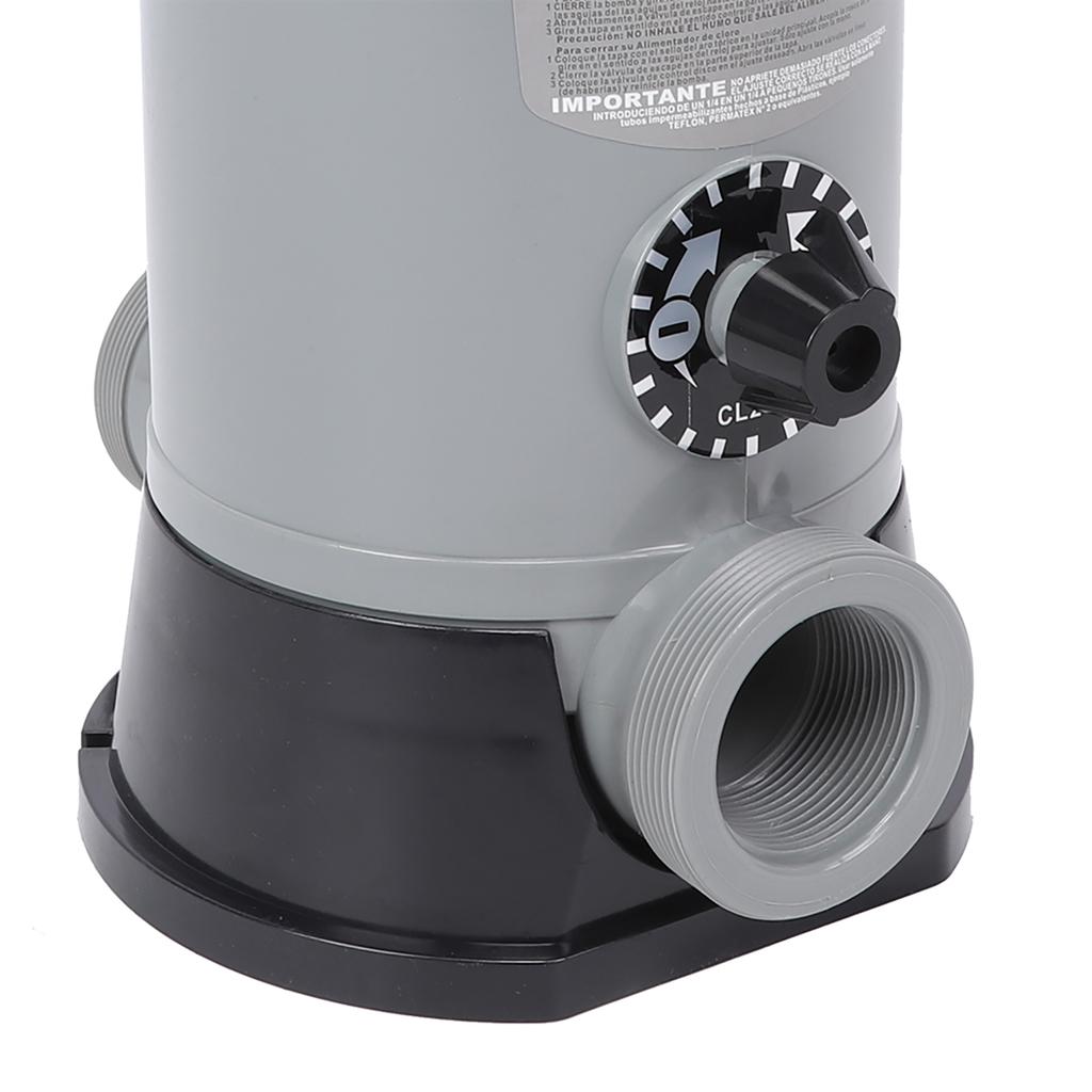 CL200 Automatic ChemicalFeeder, 9L Capacity PVC Inline Automatic Chlorinator Feeder for AboveGround Inground Swimming Pool