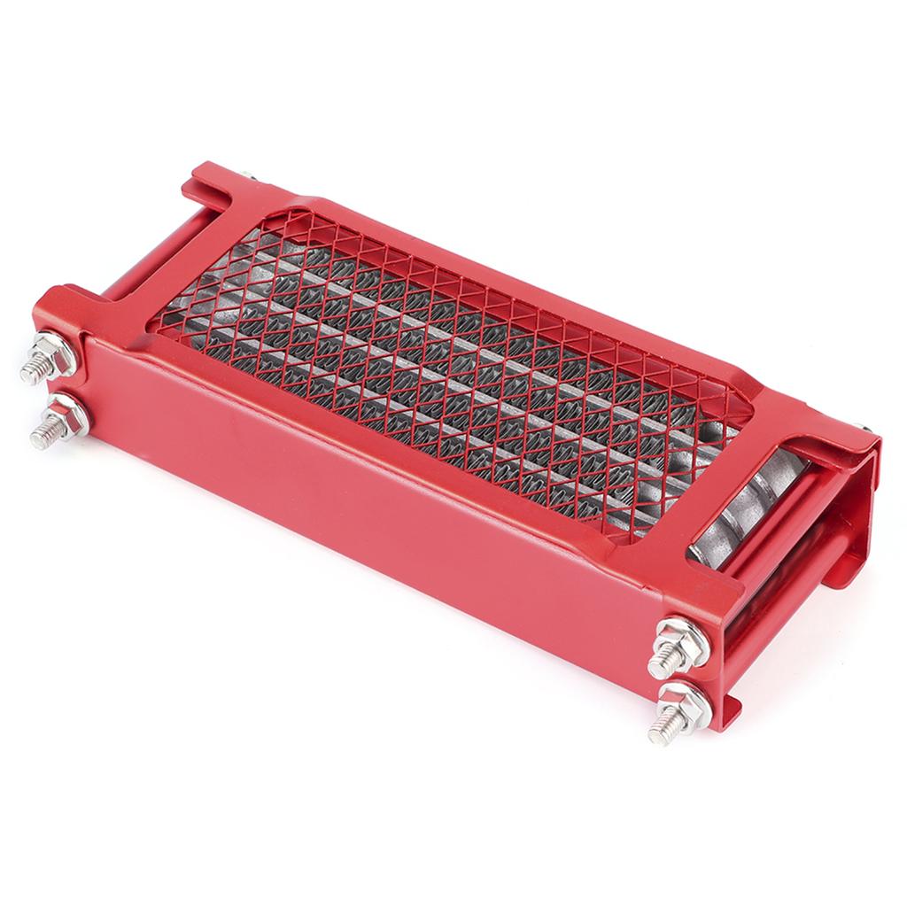Motorcycle Oil Cooler Red Radiator Cooling System for 100250CC OffRoad Vehicle 85x200x45mm