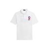 Polo SS24 Lion Pattern Вышитый свитер с коротким рукавом Поло Рубашки мужские Поло Оксфорд-Белый MNPOKNI1N822668-100