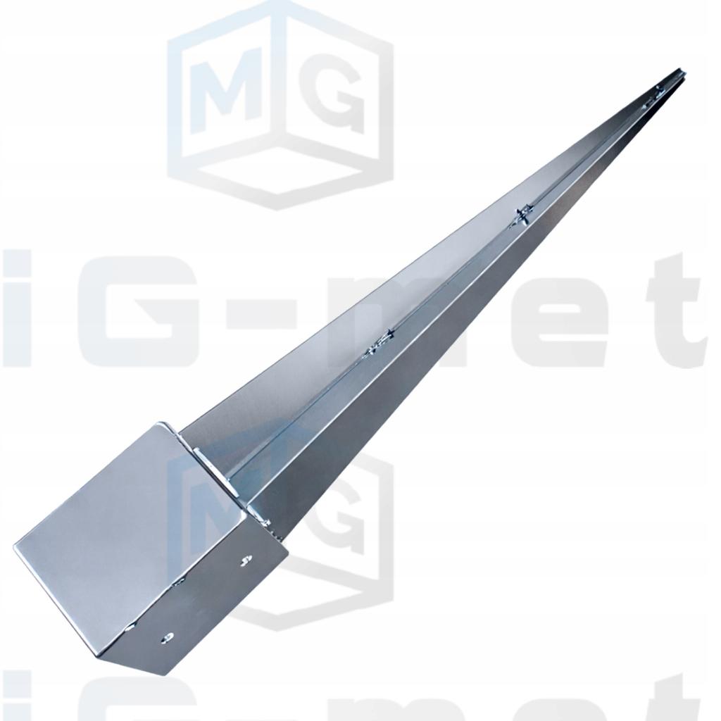 4X Pole Base Hitch Anchor 120X120X750Mm Beam Support 12X12Cm