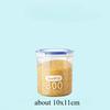 Plastic Sealed Tank Large Capacity Crisper Kitchen Organize Grain Storage Box With Scale Sealed Box Clear Jar Spice Container