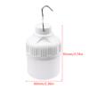 60MM USB Rechargeable Camping Light Bulb 3-color Dimming Waterproof Tent Hanging Light Outdoor Hiking Picnic Fishing Light