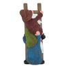 Садовый гном статуя смола лезущий по лестнице смешной гном садовая статуя для газона крыльца